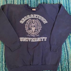 80s/90s Georgetown University Crewneck Size XL